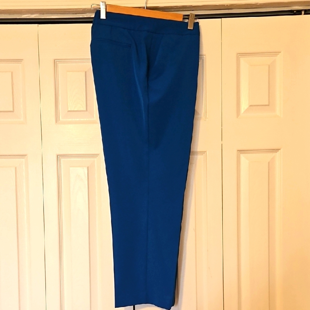 Worthington Blue Dress Pants Straight-Leg